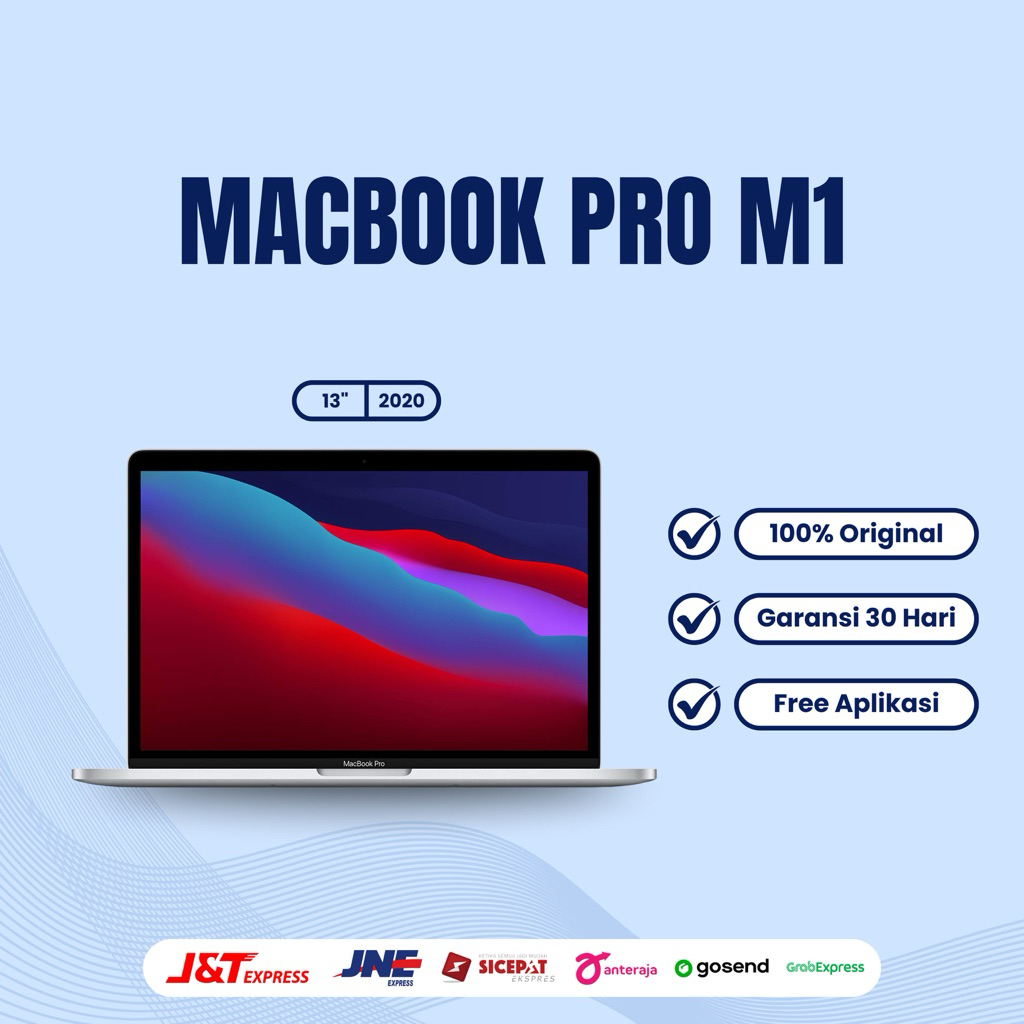 Macbook Pro M1 Touchbar 2020 (13 Inch) || Ssd 256gb / 512gb Second Original