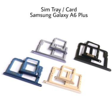 Slot Tempat Dudukan Kartu Simcard Sim card Lock Simtray Sim Tray Samsung A6 Plus / A6+ / A6 + simtra