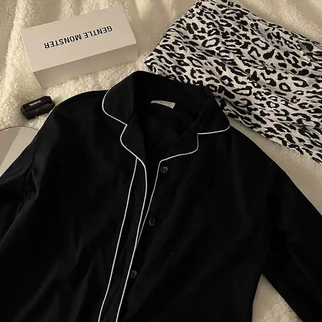 A43 - Piyama Wanita -  Sleepwear - Baju Tidur Premium - Piyama Lengan Panjang - Baju Tidur Lucu