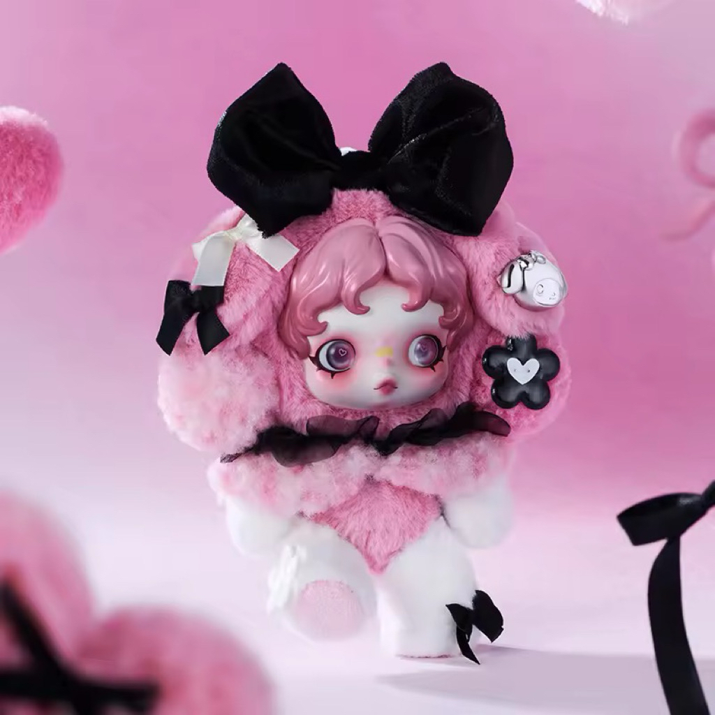 POP MART SKULLPANDA × MY MELODY Plush Pendant Birthday Gift Kid Toys