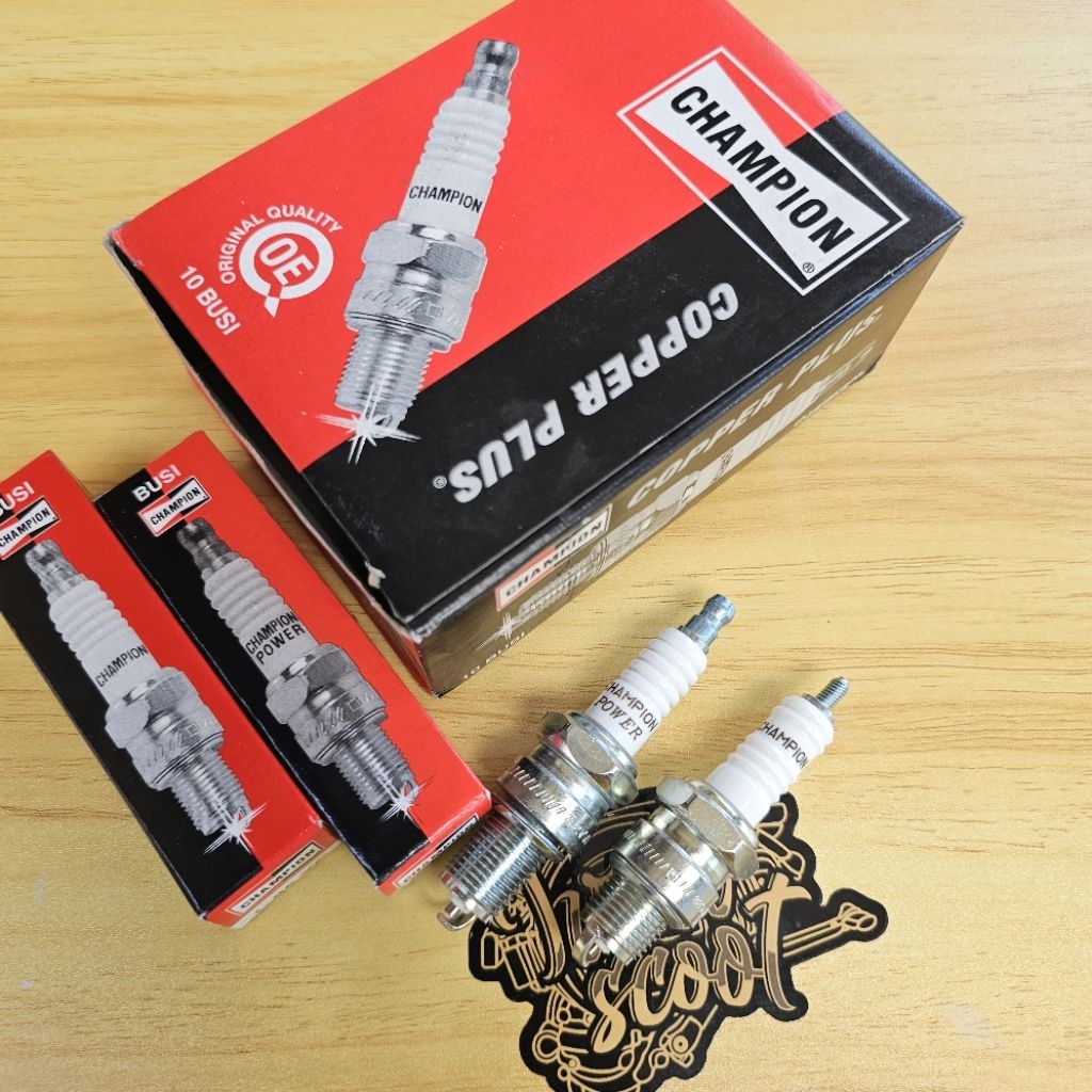 BUSI VESPA BUSI CHAMPION 2T MOTOR VESPA KLASIK BUSI VESPA RACING BUKAN NGK IRIDIUM PLATINUM