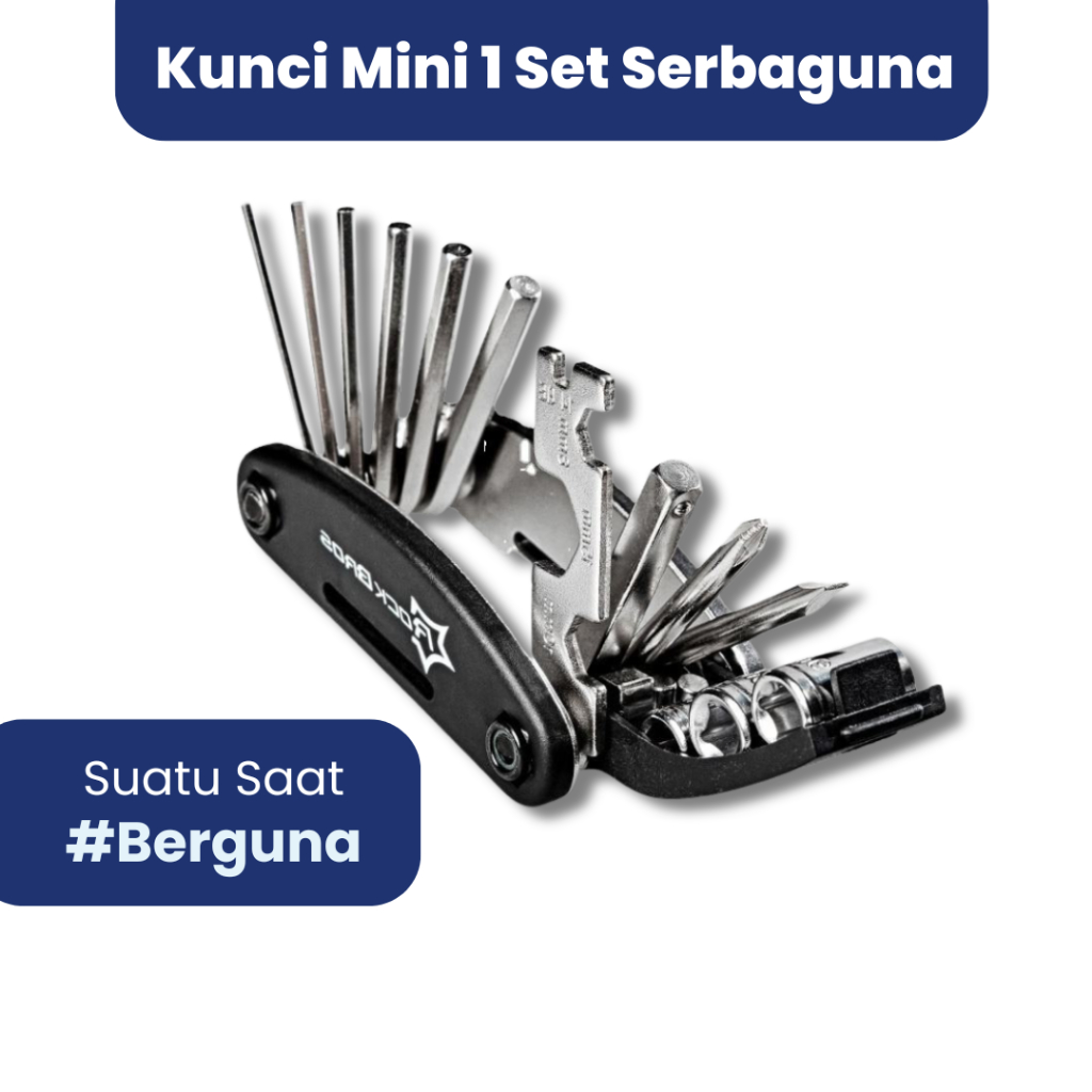 Kunci Satu Set Mini Isi Obeng dan Kunci L Multifungsi