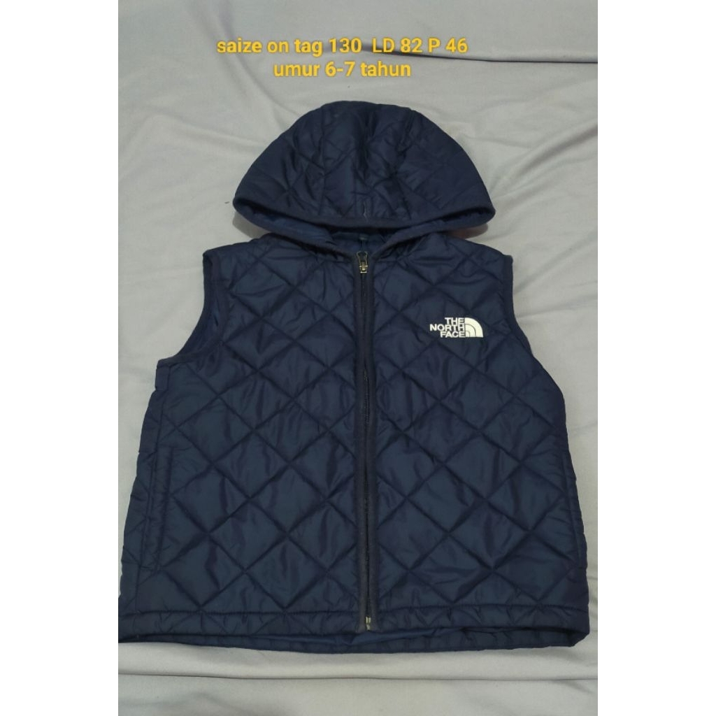 jaket vest anak tnf