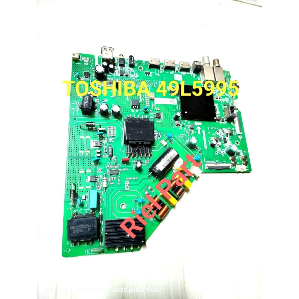 MB - MAIMBOARD - MOBO - MODULE - MOTHERBOARD - MESIN TV LED TOSHIBA 49L5995