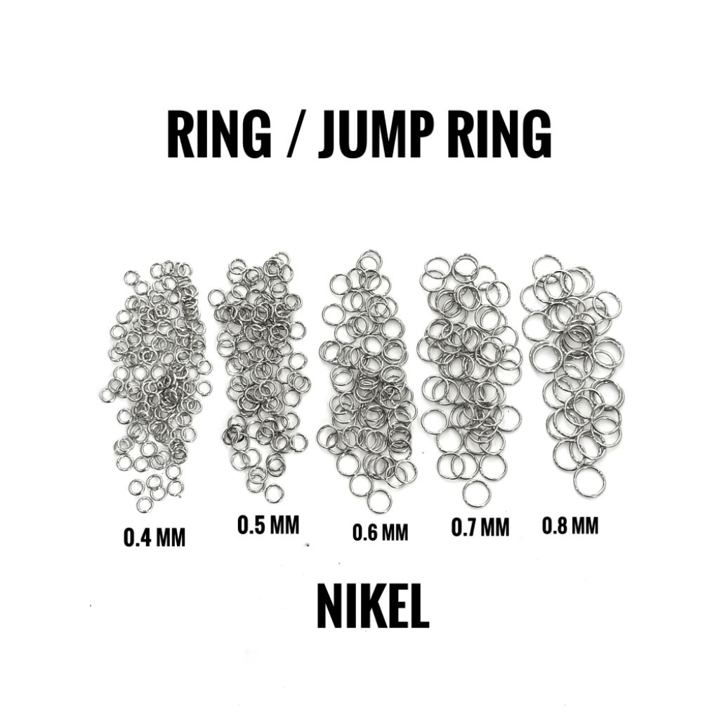 20 gram RING NIKEL JUMP RING | BAHAN KERAJINAN TANGAN ANTING GELANG KALUNG STRAP MASK MASKER BROS DI