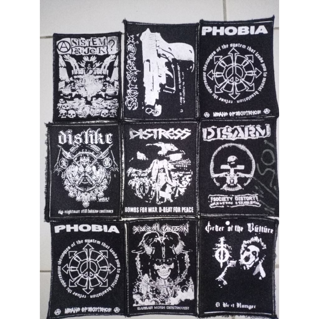 EMBLEM/PATCH MUSIK EMBLEM BAND PUNK