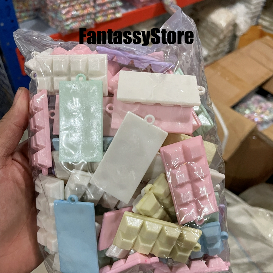 manik manik balok coklat pastel 1pon