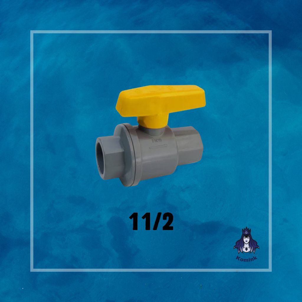ball valve pvc 11/2 onda