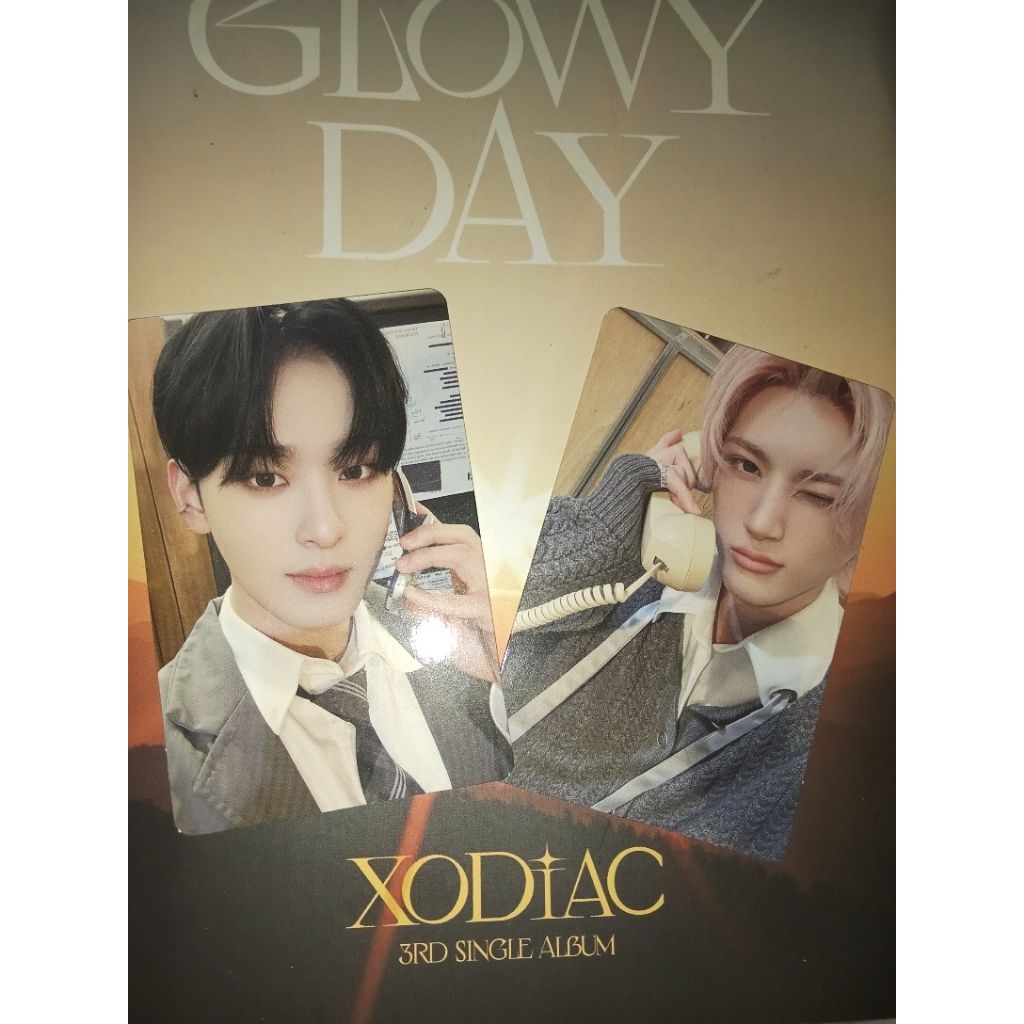 LEO, HYUNSIK - Photocard Official Xodiac Album GLOWY DAY
