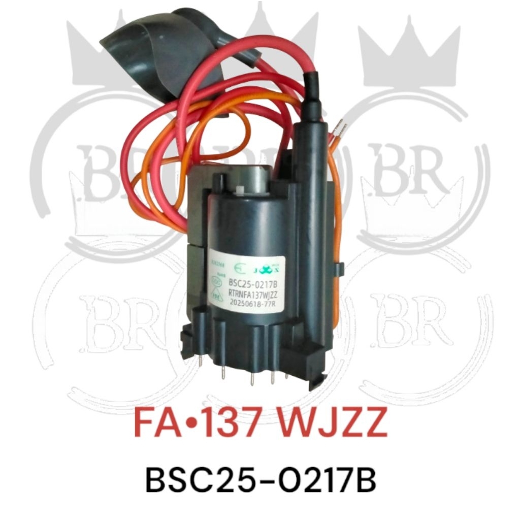 Flyback TV FA 137 WJZZ  BSC 25 - 0217B Untuk TV Tabung SHARP 21" Flat-Slim, Kualitas semi Original p