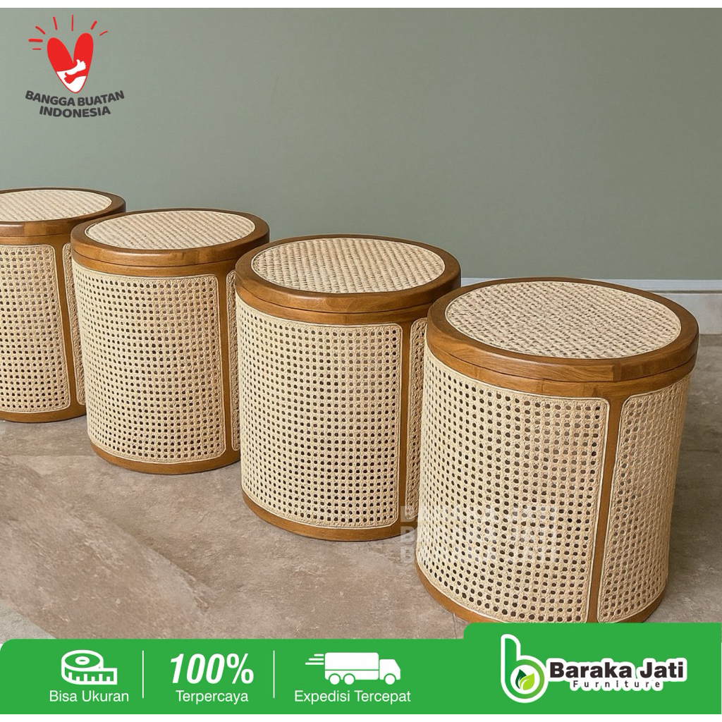 Keranjang Basket Laundry Rotan - keranjang pakaian keranjang minimalis keranjang baju kayu jati kera