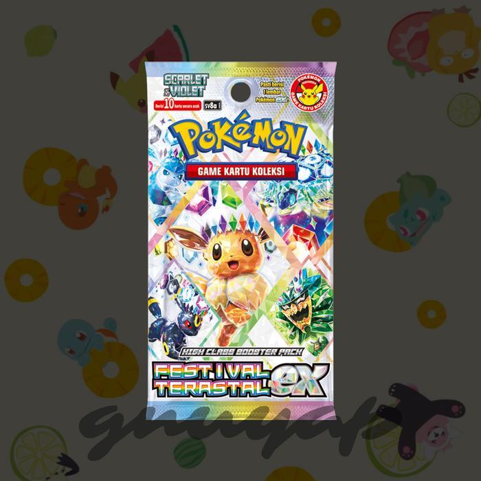 festival terastal EX SV8A booster pack pokemon tcg indonesia card kartu langka original box high cla