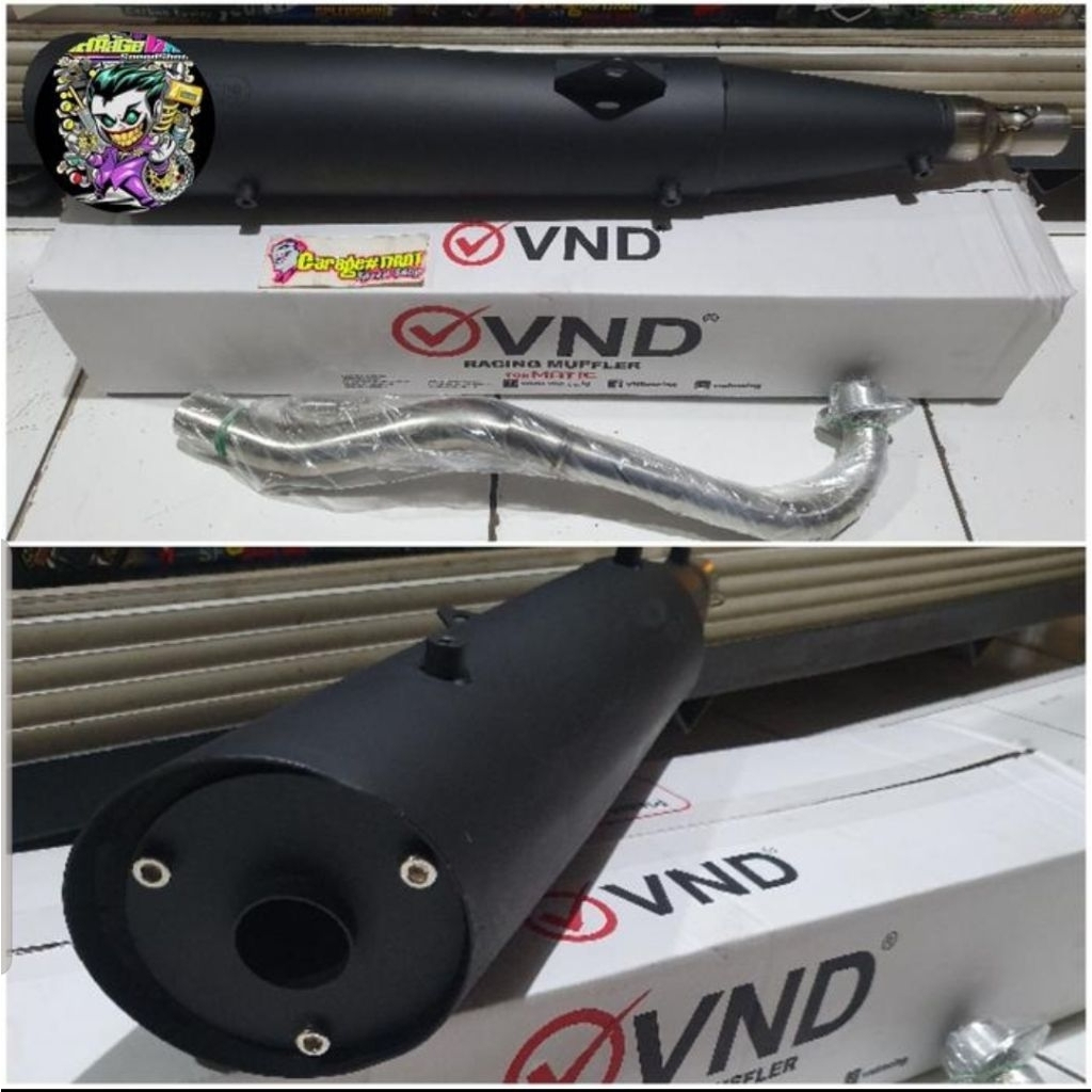 Knalpot VND Tsukigi Honda Wave 110 Wave 125 Supra X 125 Kharisma Kirana 125 Original VND Racing Univ