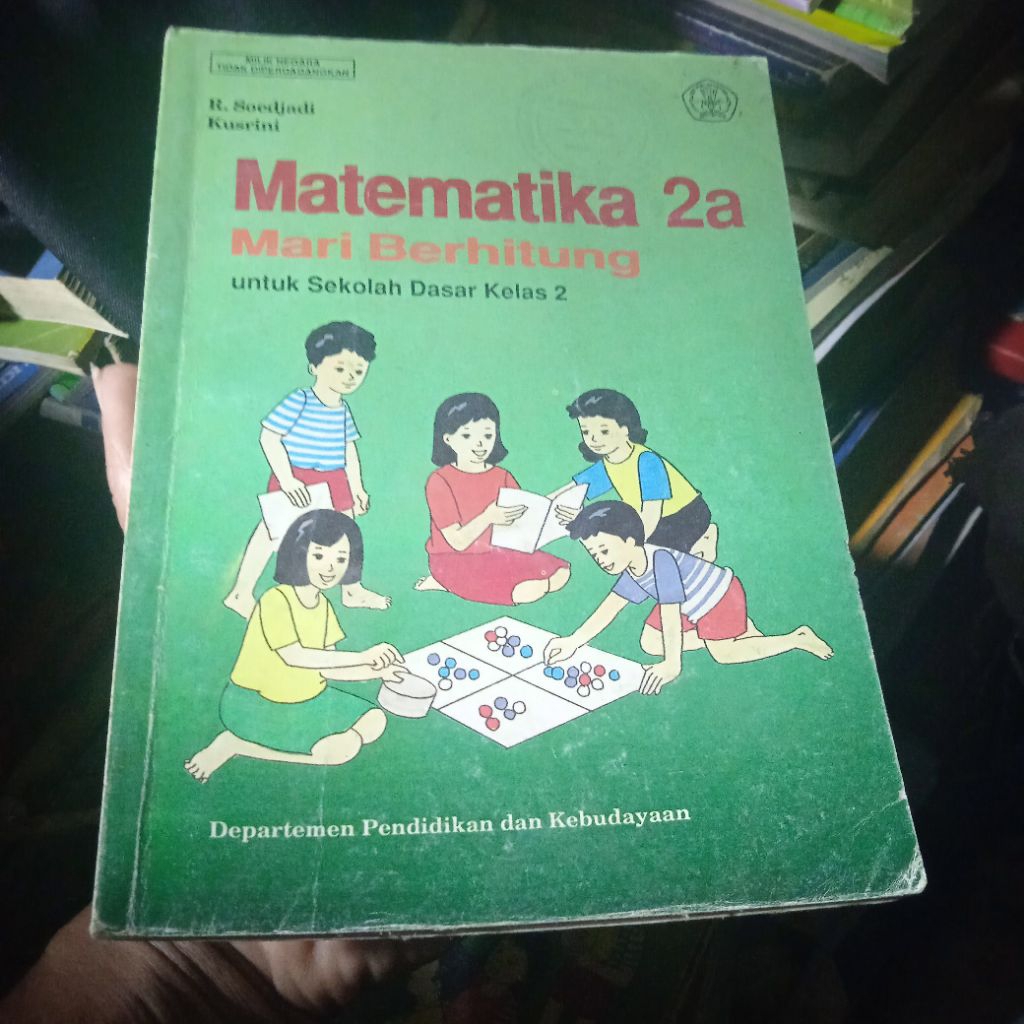 buku Matematika 2a mari berhitung untuk SD kelas 2, buku original jadul