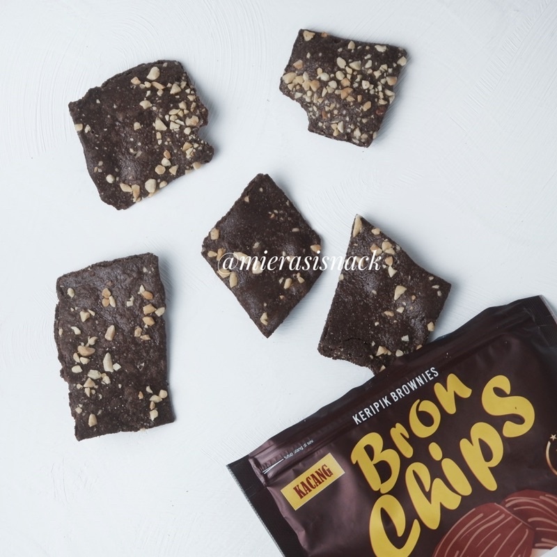BrownChips 60g Keripik Brownies Kering | brown chips bronis coklat | cemilan enak murah