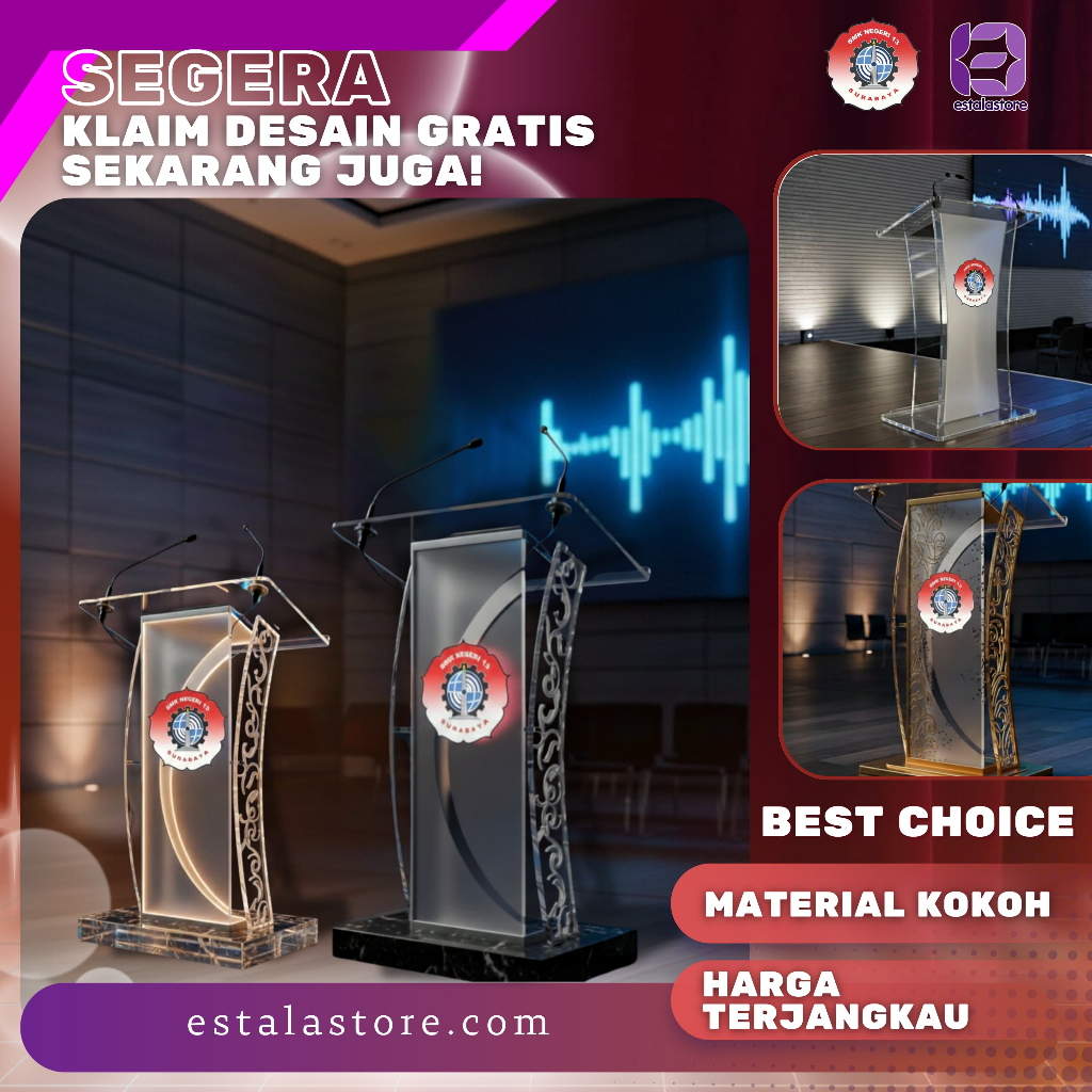 Podium Akrilik Custom