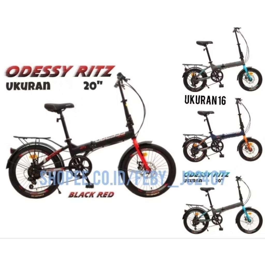Gosend Semarang Sepeda Lipat Odessy Ritz 16 20 Inch