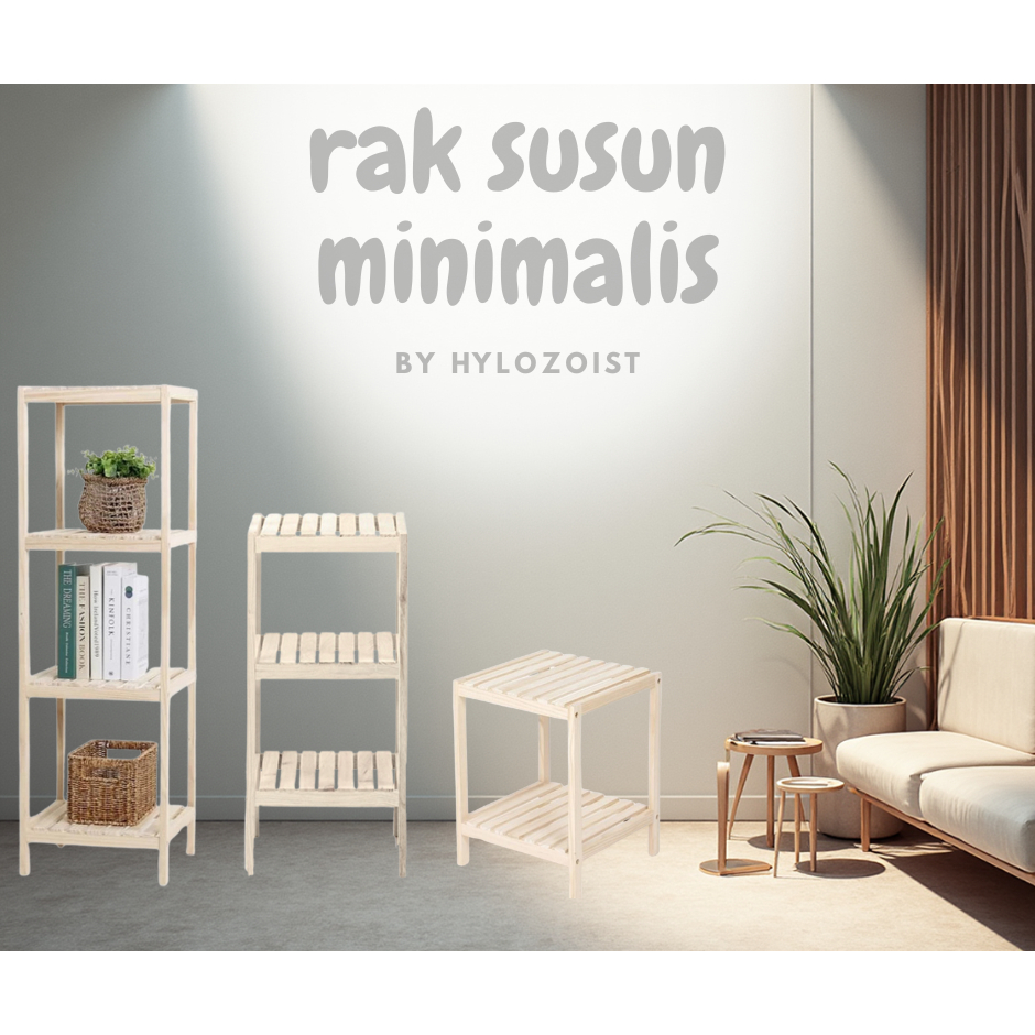 OANA / RAK KAYU PANJANG 35 LEBAR 35  / RAK 2 SUSUN / RAK SUSUN / RAK MINIMALIS / RAK KAYU / RAK
