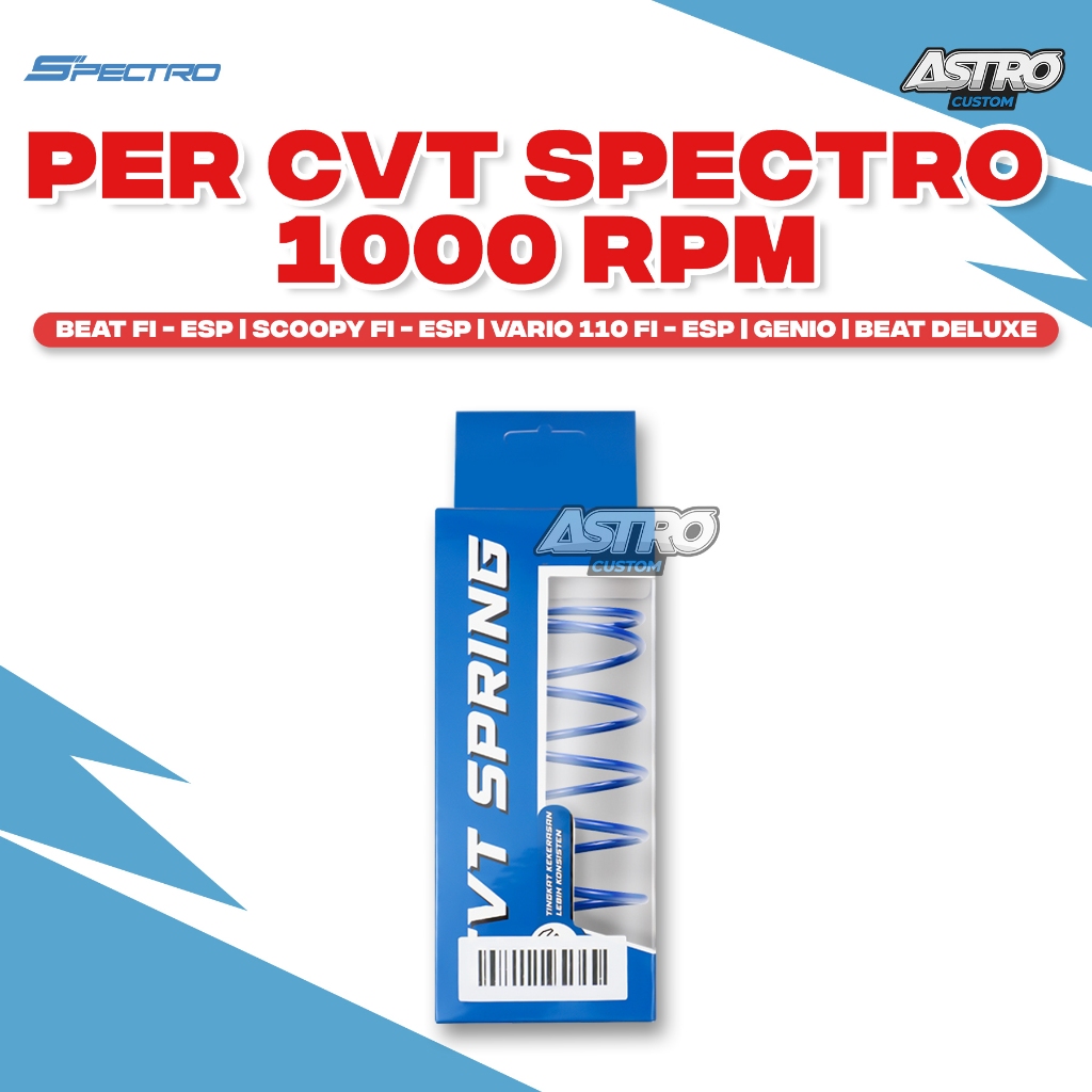 Spectro Per CVT 1000 RPM Beat Fi ESP Scoopy Fi ESP Genio Vario 110 Fi Beat Deluxe Genio CVT Racing