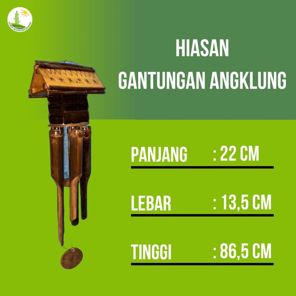 Hiasan gantungan angklung / angklung gantung / angklung / lonceng angin