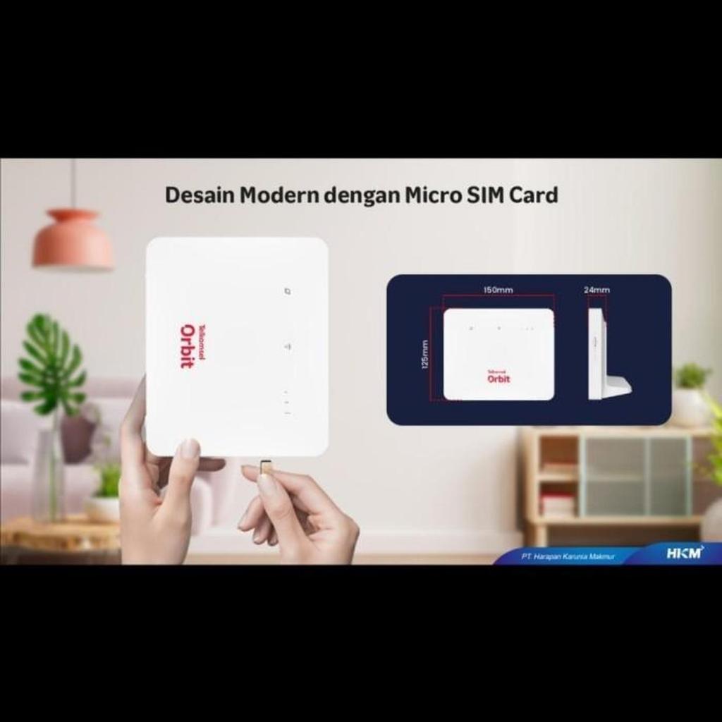 Modem INDOSAT Orbit Star H3 Huawei B313 Modem Wifi Router Wireless - Free Kuota