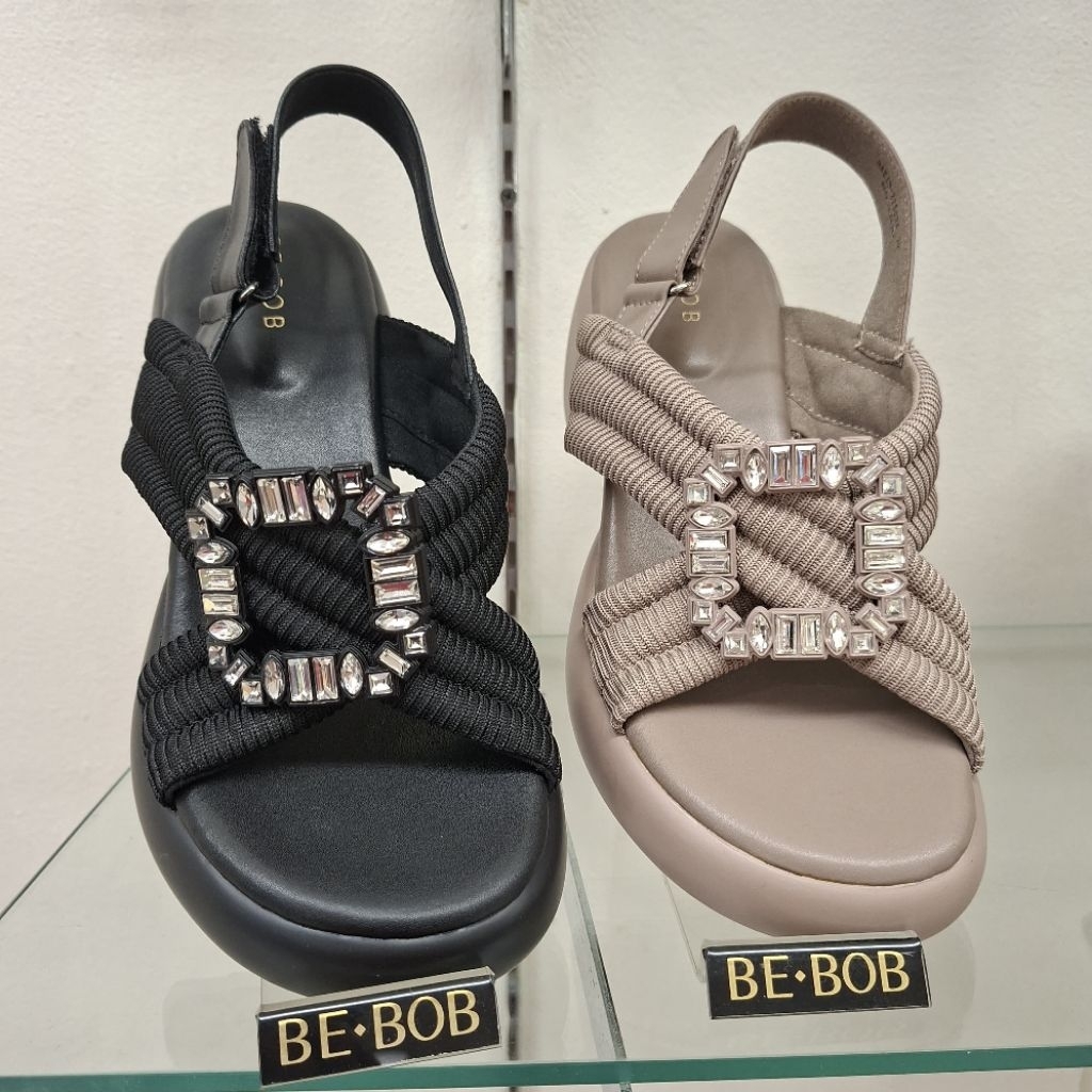 BEBOB SEPATU SANDAL WEDGES WANITA ORI TERBARU NYAMAN KEKINIAN