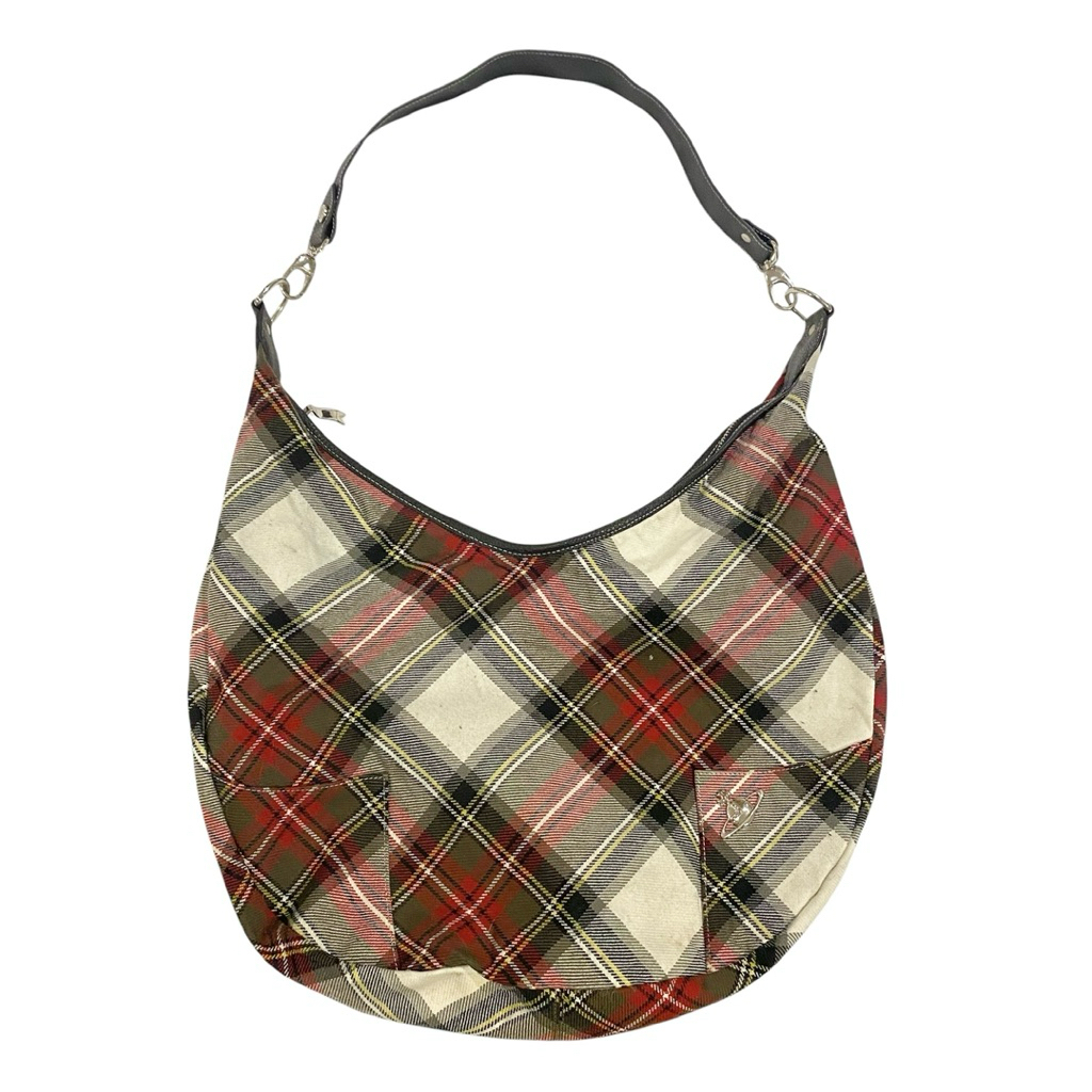 Vivienne Westwood Tartan Hobo Bag | Preloved