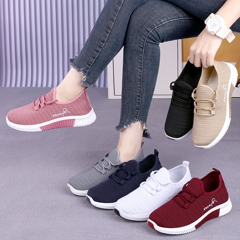 RAV SEPATU SNEAKER WANITA RAJUT IMPORT SNEAKERS KOREA FASHION SW07