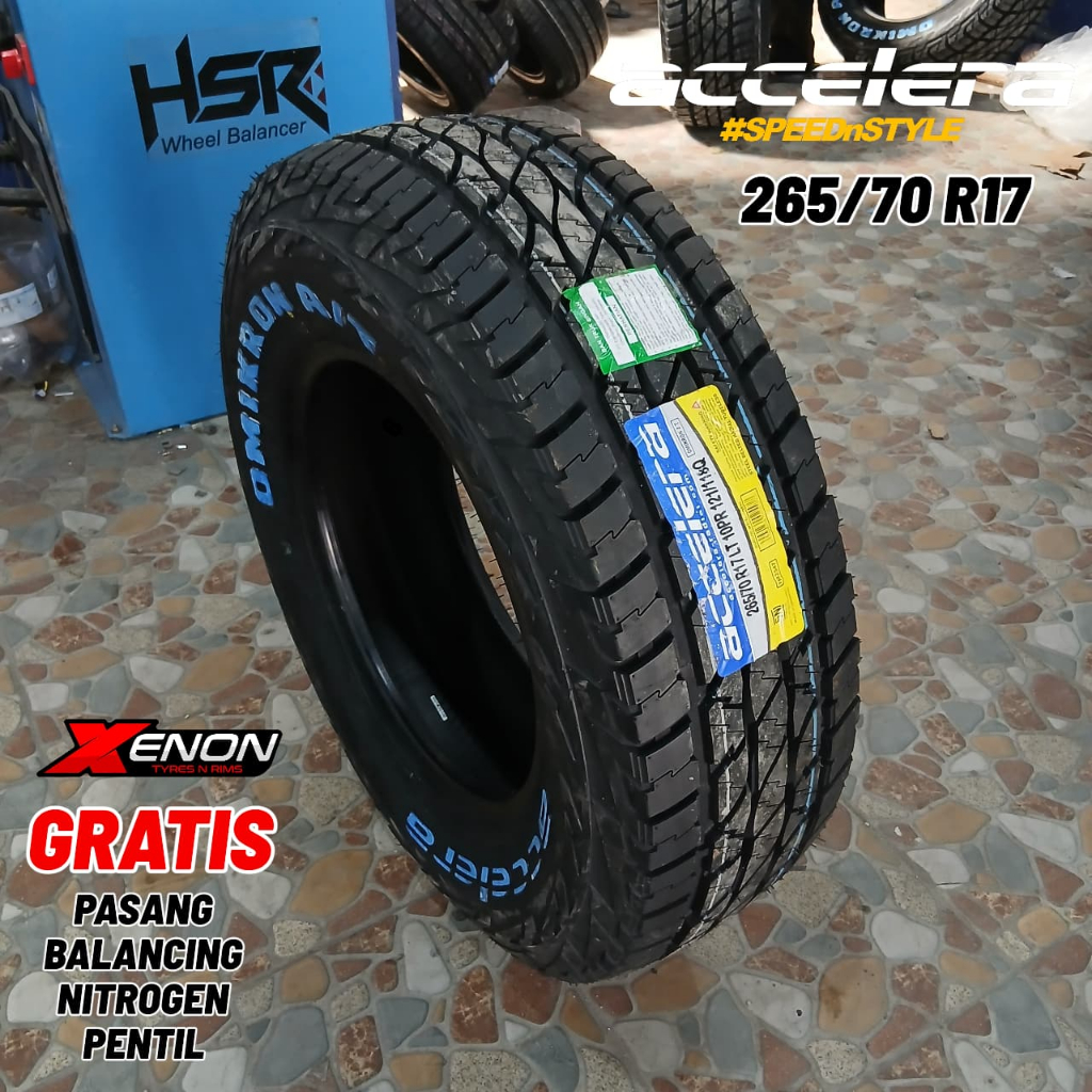 Ban Mobil ACCELERA OMIKRON AT OWL 265 70 R17 || Ban Mobil Fortuner Pajero Hilux 265/70 R16 Lis Putih