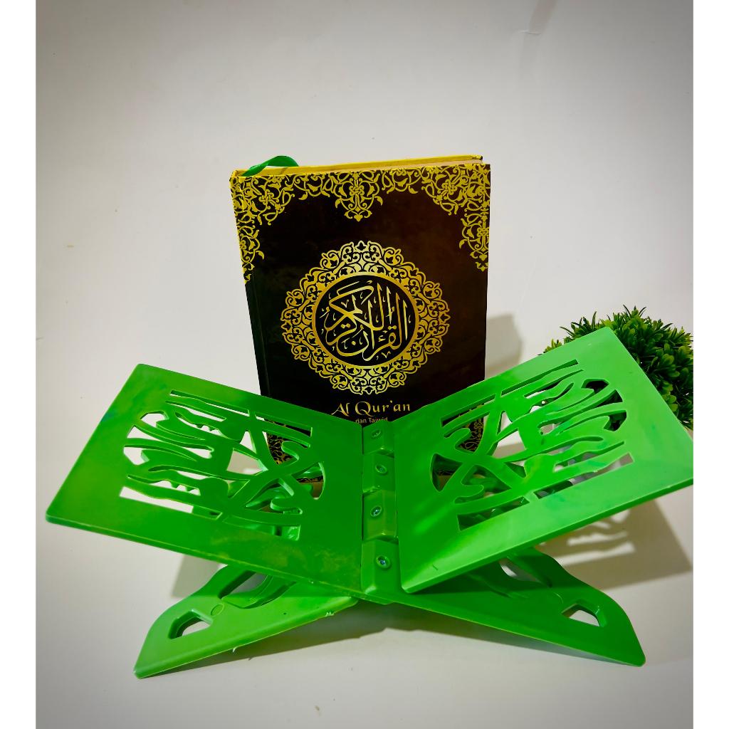 Rekal Al Quran Tempat Baca Al Quran Meja Lipat Plastik Ukuran 15 X 30 Cm Bisa COD