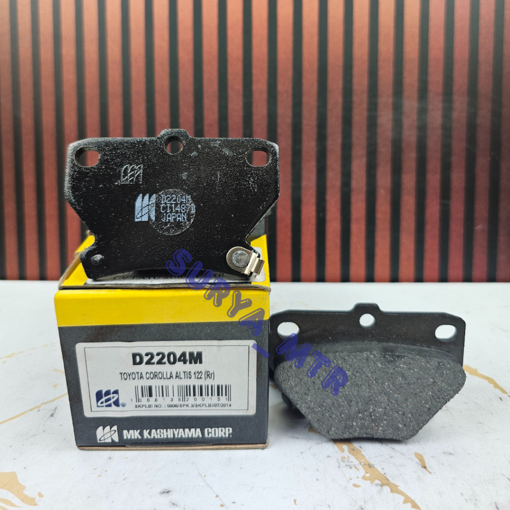KAMPAS REM BELAKANG BRAKE SHOE ALTIS 122 VIOS 151 MK KASHIYAMA D2204M