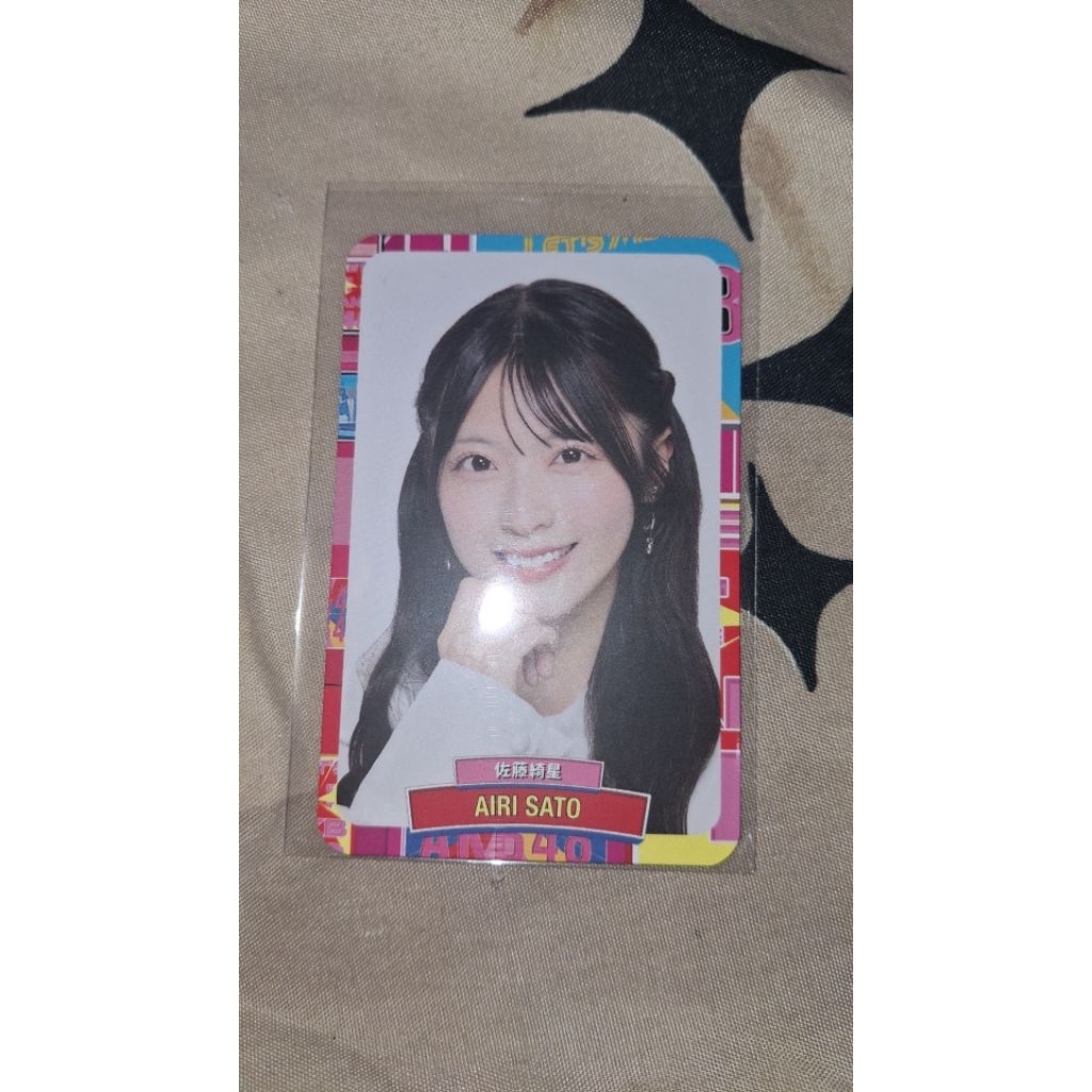 Photocard Airi Sato AKB48 Sister Reunion