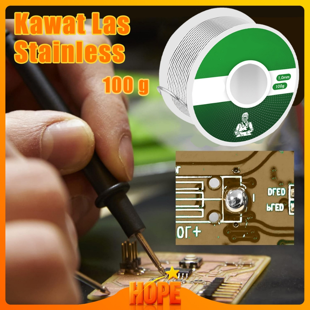 Kawat Las Timah Solder Stainless Kawat Stainless Steel Soldering Wire Las Tambal Panci Bakar Suhu Re