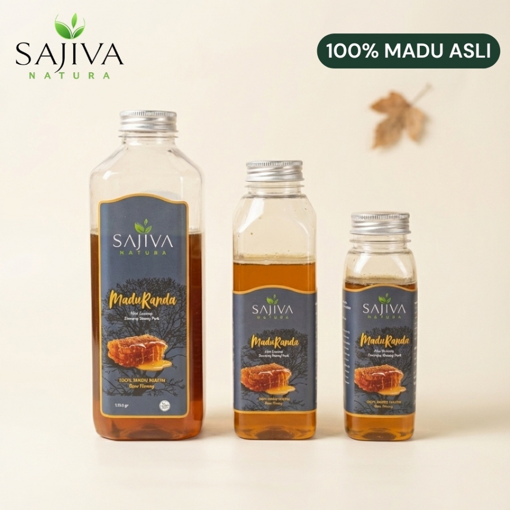 Sajiva Natura Madu Bunga Randu Pati Raw Honey Asli 100% Murni