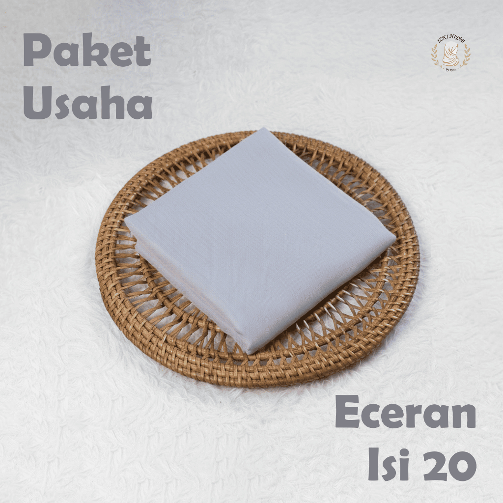 IZKIHIJAB - PAKET GROSIR 20pcs KERUDUNG PARIS KLASIK PREMIUM