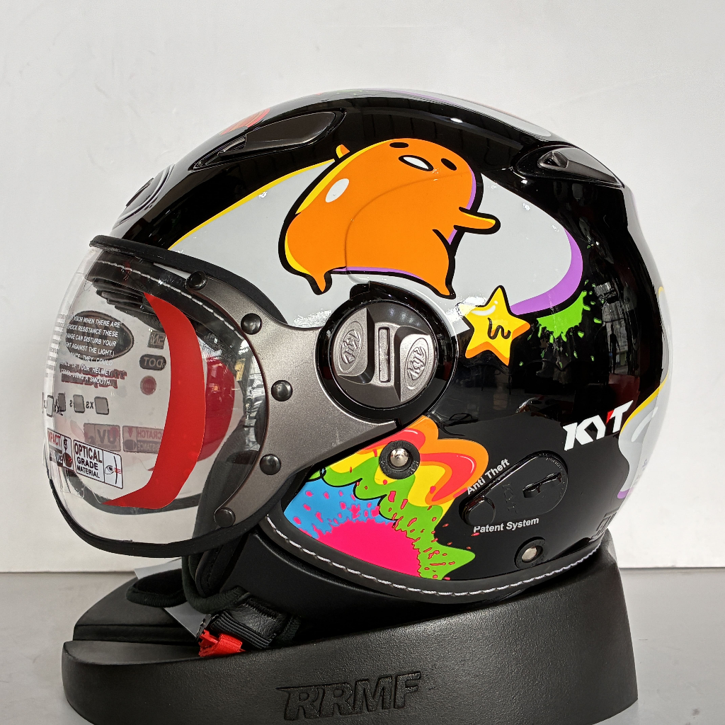 Helm Half Face Retro Classic KYT ELSICO Graphic Gudetama #2 Original