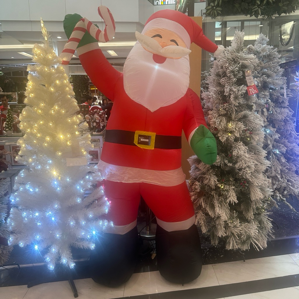 Noelle 200 Cm Patung balon Boneka Santa Claus Dekorasi natal 2 meter