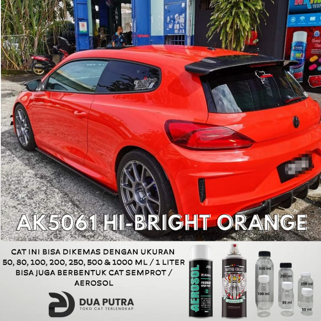 Cat PU Polyurethane AIKKA AK5061 Hi-Bright Orange / Cat Mobil / Cat Motor / Cat Duco