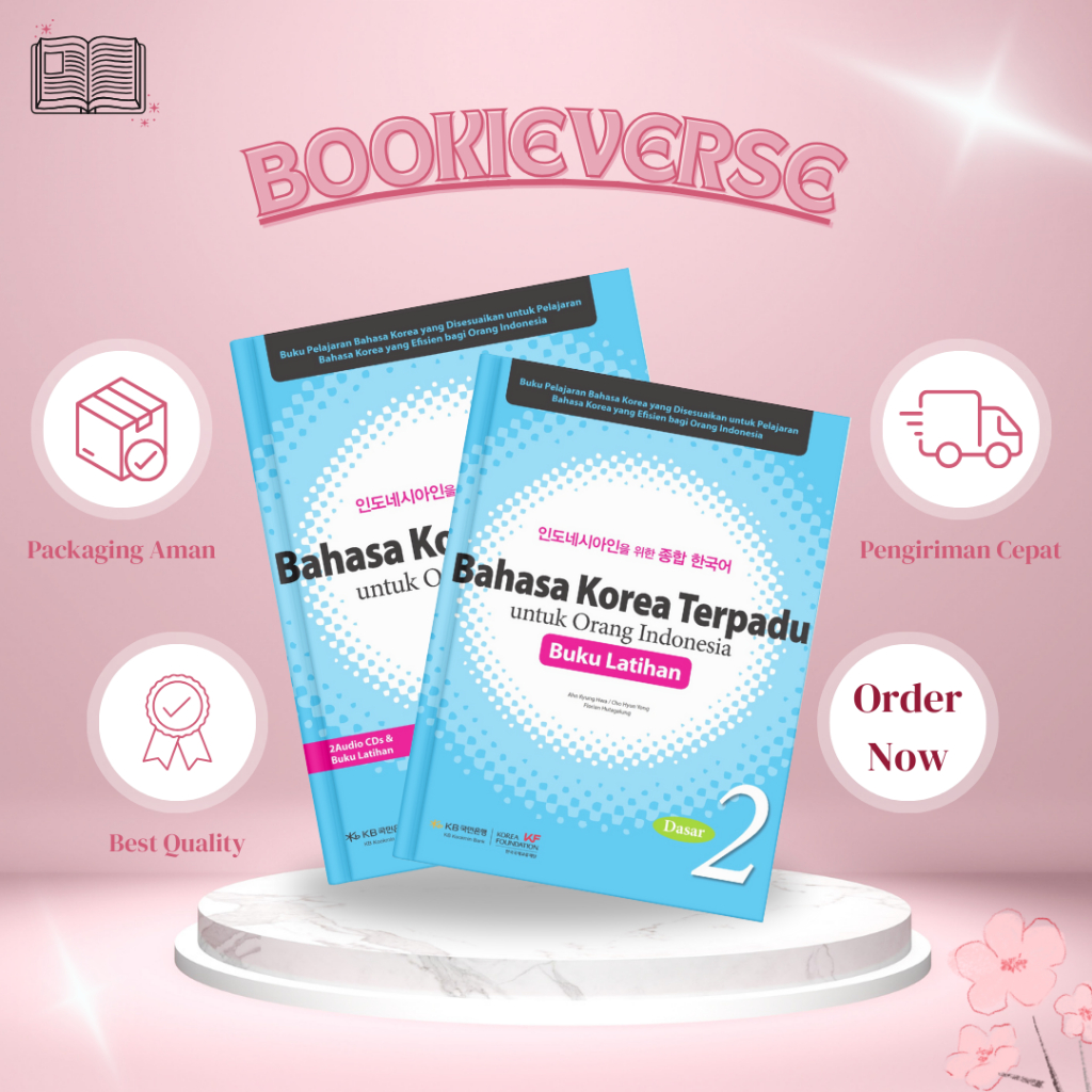 Buku Bahasa Korea Terpadu Untuk Orang Indonesia Dasar 2 Textbook & Workbook
