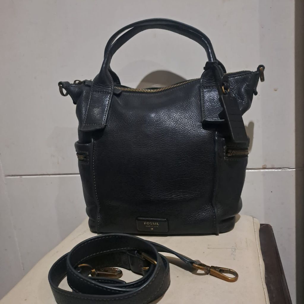 F0ssil Emerson Black Medium