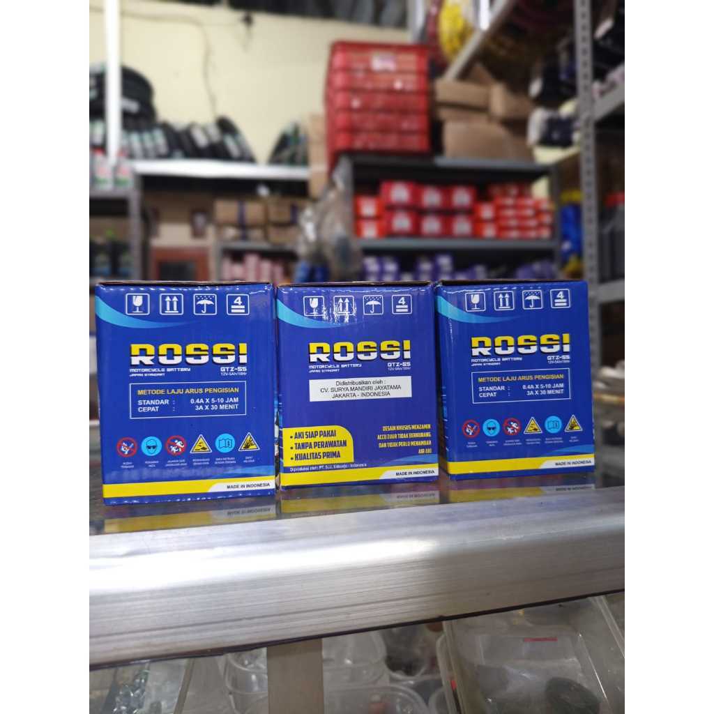 AKI MOTOR ROSSI GTZ5S MF AKI KERING BEAT VARIO SCOOPY SPACY ORIGINAL ROSSI