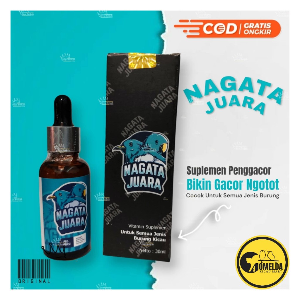 Nagata Juara Vitamin Burung Gacor Tambah Stamina Anti Macet Dan Serak Original