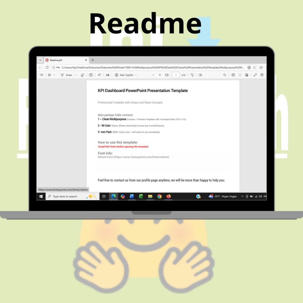 Readme KPI Dashboard Template
