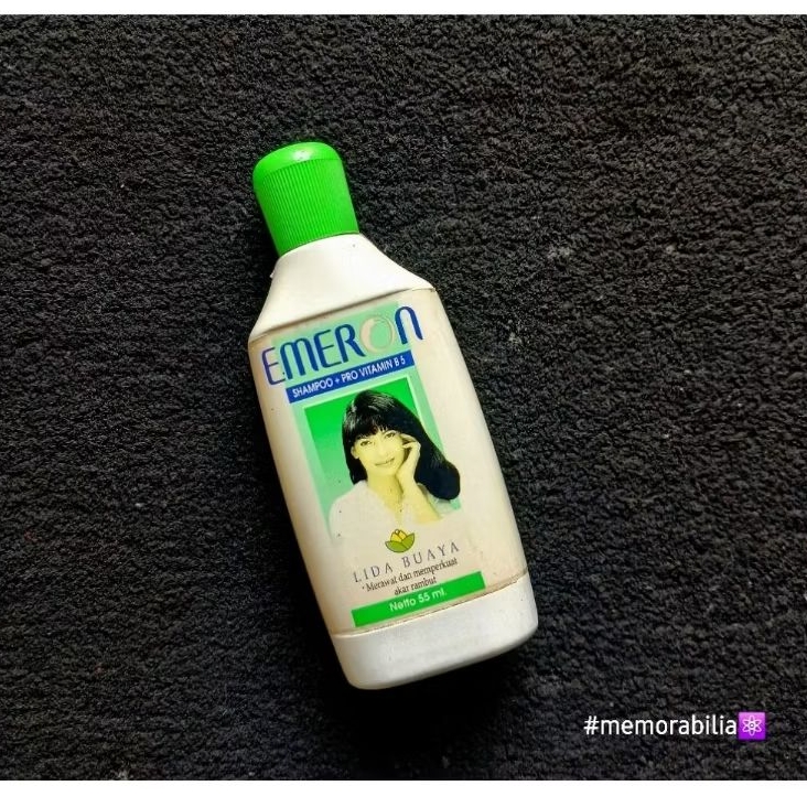 Koleksi Pajangan Shampoo Jadul EMERON Lidah Buaya