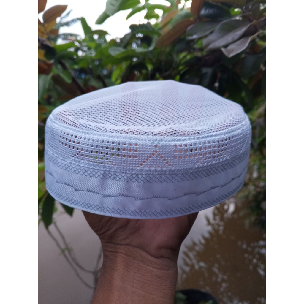 kopiah Madinah jaring kopiah haji peci jaring motip terbaru