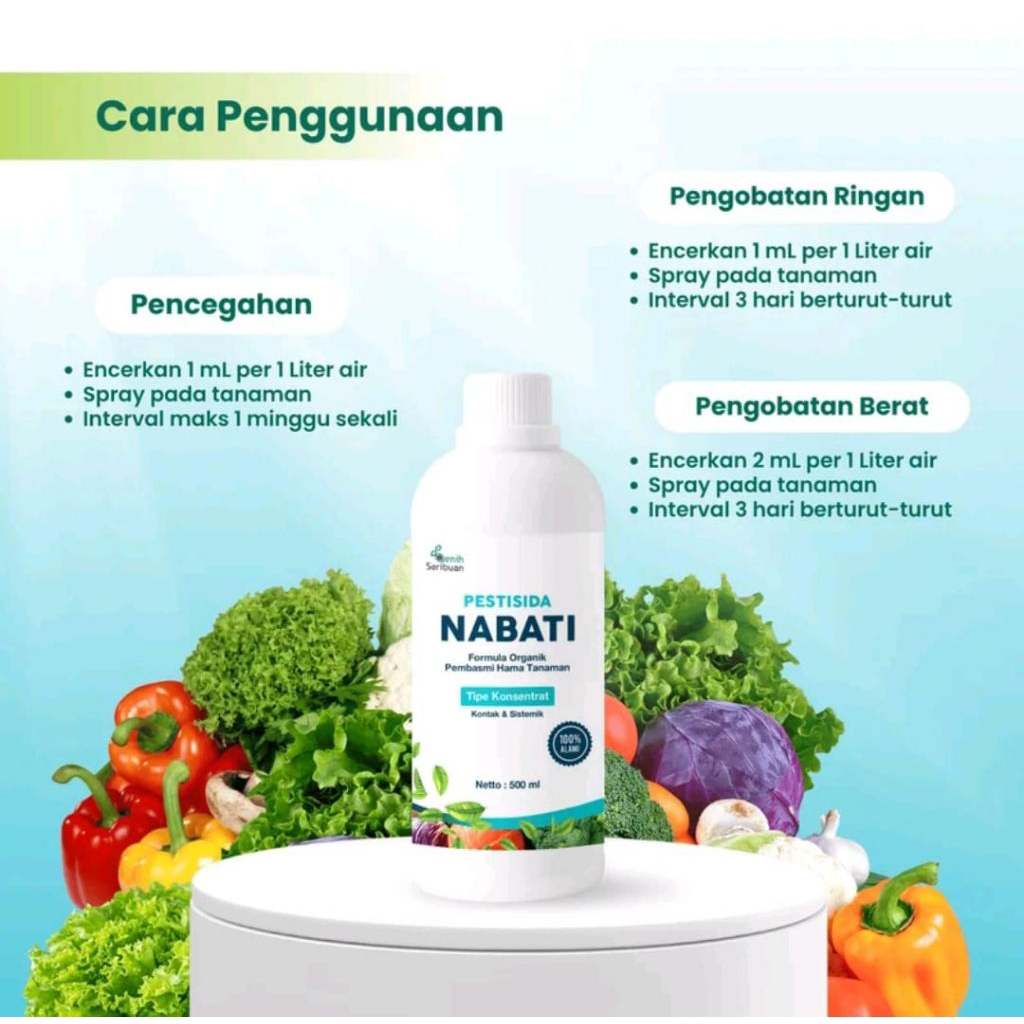 Pestisida Nabati Organik 500 mL Pekatan untuk Semua Hama Tanaman
