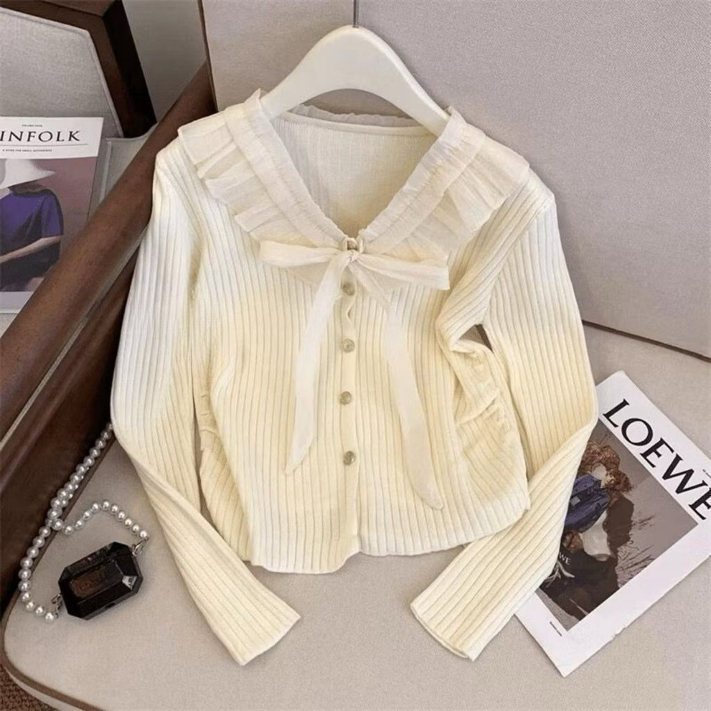 atasan rajut renda import