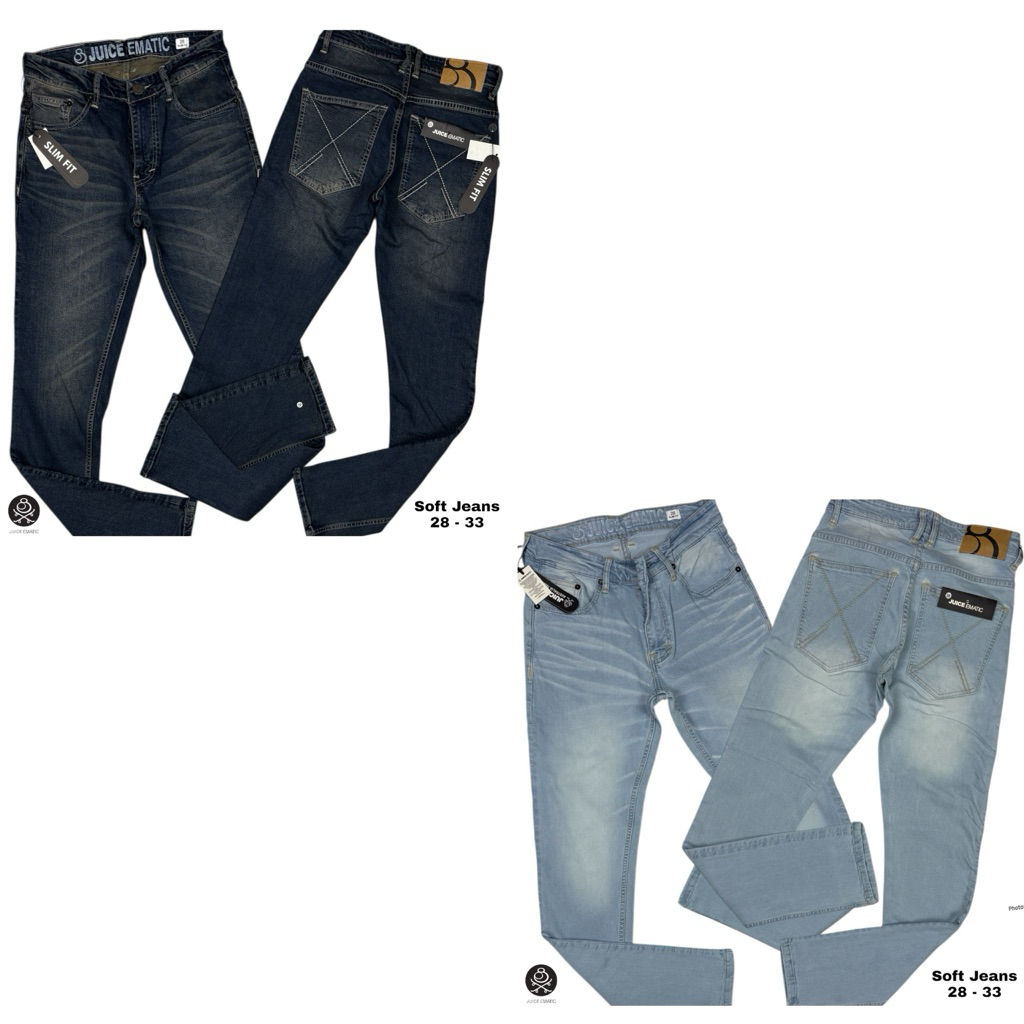 NEW UPDATE CELANA PANJANG JEANS MOTIF JUICE EMATIC