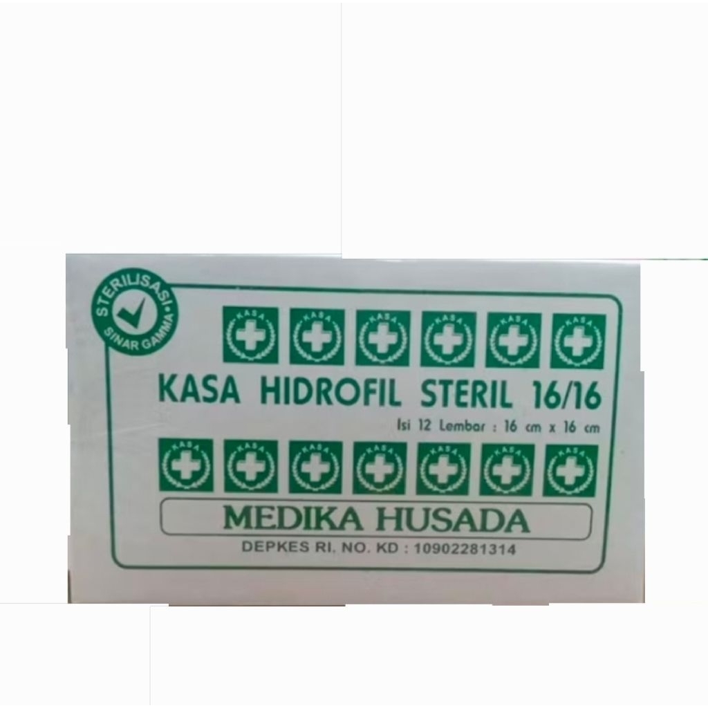 KASA STERIL MEDIKA HUSADA 16X16 Isi 12 lembar