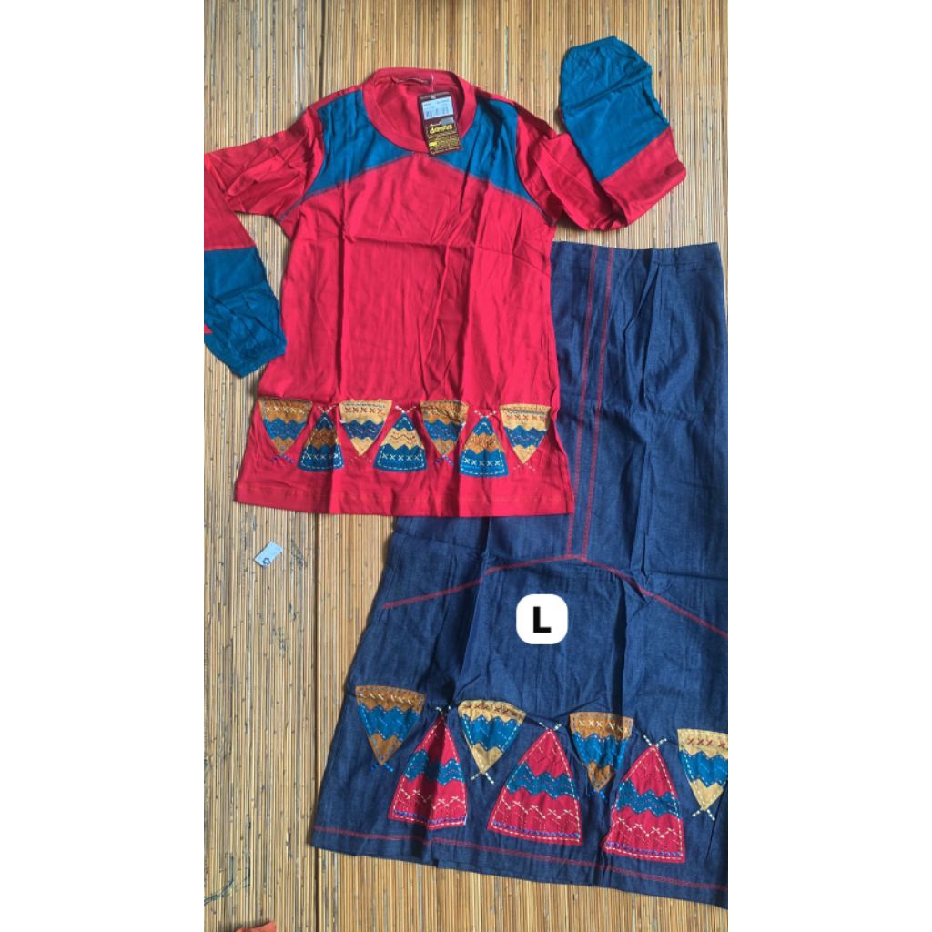 Sale setelan rok Dannis dewasa size L